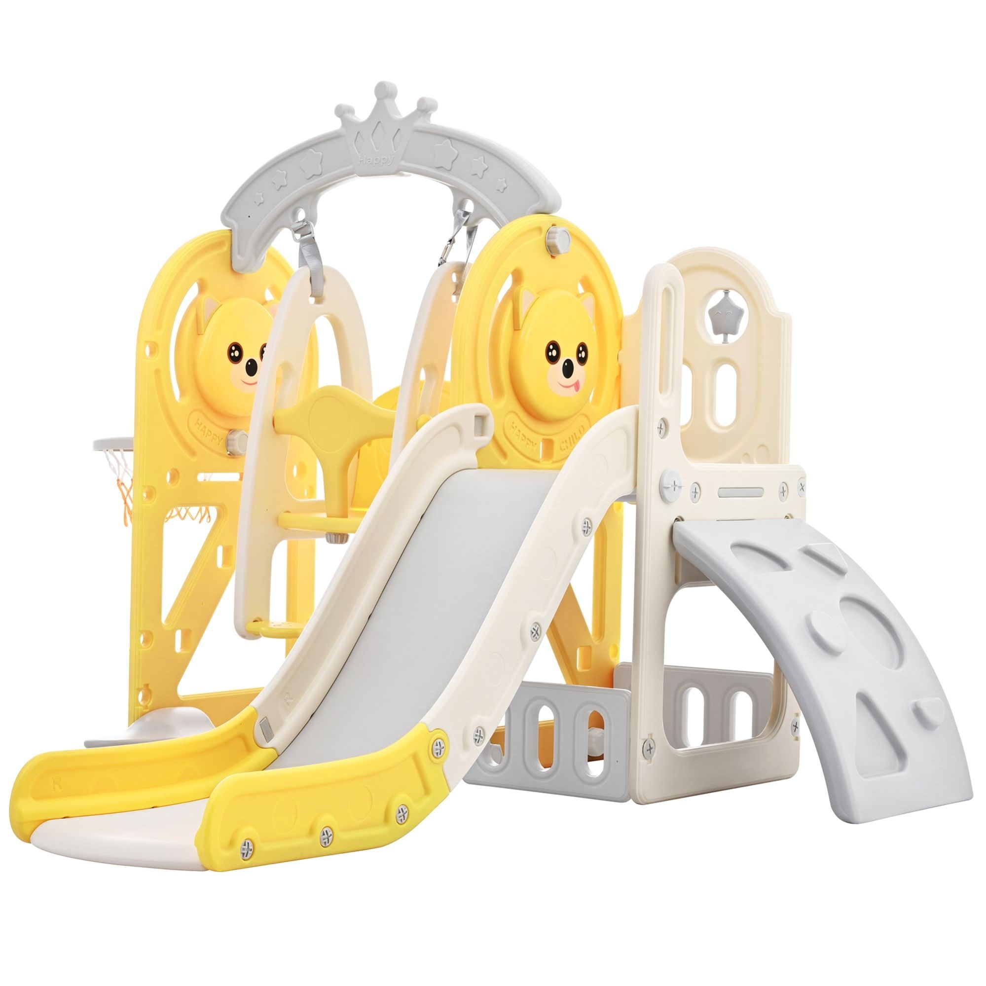 Toddler playset with online slide